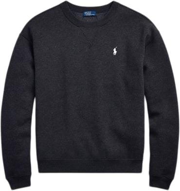 Polo Ralph Lauren Arctic Fleecelsl-sws Kvinde Black Marl Heather Sweat...