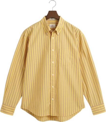 Gant REL Heritage Poplin Stripe Shirt Mand Faded Sunset Langærmede Skj...