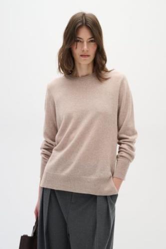 InWear Lukkaiw Crewneck Pullover Premium - 100% Cashmere Kvinde Sand S...