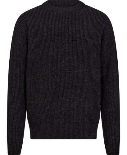 Woodbird Wbkurt Base Knit Mand Black Sweaters Str L - hos Magasin