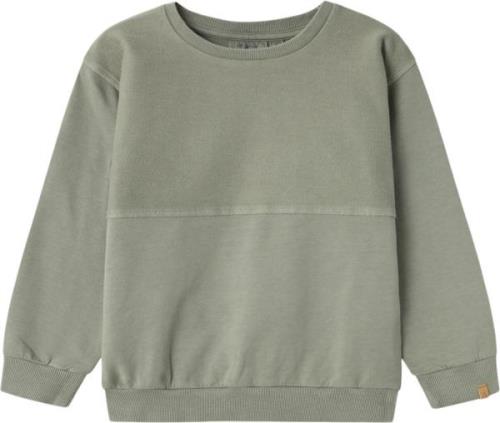 Lil' Atelier Nmmomads LS Nreg Sweat LIL Str 92 - Seagrass Sweatshirts ...