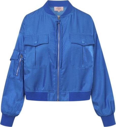 HUNKØN Patrice Jacket Kvinde Sky Blue Overgangsjakker Str L - hos Maga...