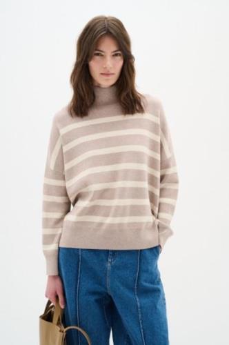 InWear Tenleyiw Turtleneck Pullover Kvinde Sandy Grey Melange/haze Swe...