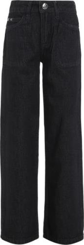 Calvin Klein High Rise Wide leg Jeans Str 8 år - 1by Jeans Bomuld hos ...