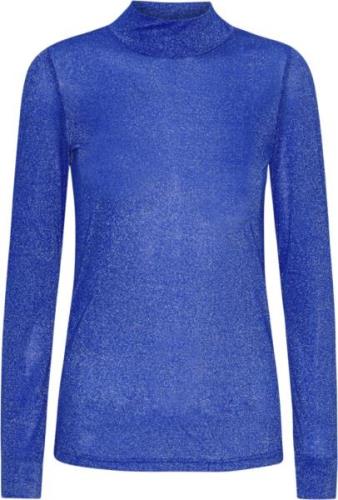 HUNKØN Cattia Blouse Kvinde Ice Blue Sweaters Str L - hos Magasin