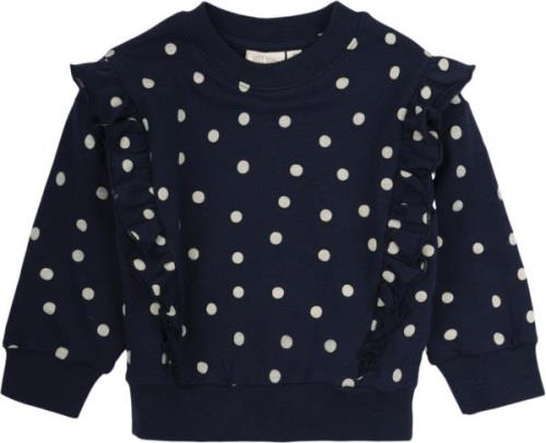 PETIT PIAO Sweat Shirt Line Ruffel Str 110 cm - Indigo Plum/dark Sweat...