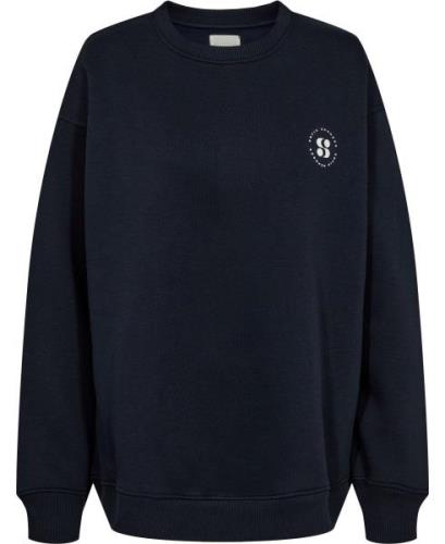 Sofie Schnoor Sweatshirt Kvinde Dark Blue Sweaters Str L - hos Magasin