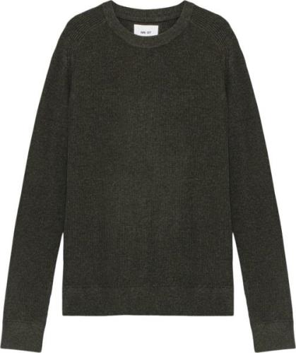 NN07 Kevin 6600 Mand Dark Army Sweaters Str L - hos Magasin