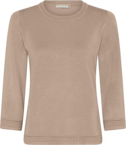 Micha BB Jumper_ BB Viscose Knit Kvinde Camel Sweaters Str L - hos Mag...