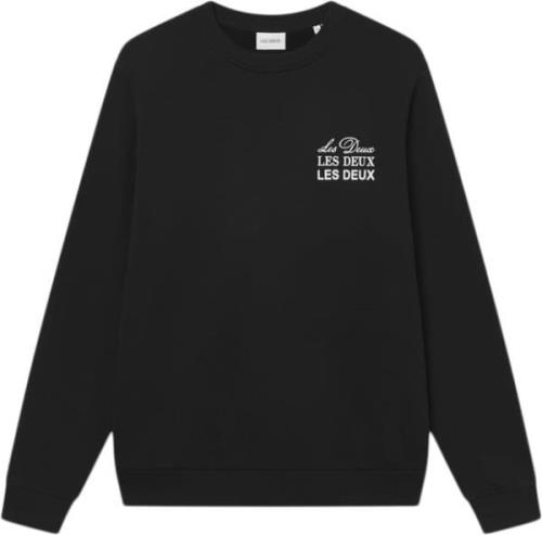 Les Deux Triple Sweatshirt Mand Black/ivory Sweatshirts Str L - hos Ma...