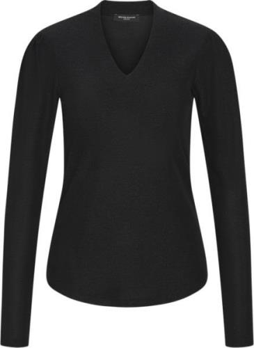 Bruuns Bazaar Comfreybbavalon Blouse Kvinde Black Langærmede Bluser St...