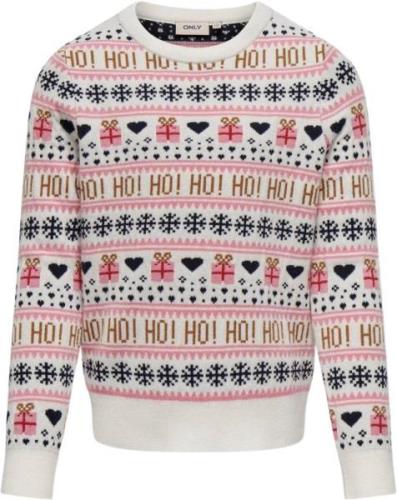 ONLY Kogxmas Present LS Oneck BOX KNT Kvinde Blå Sweaters Regular Fit ...