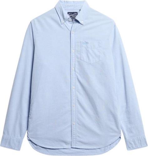 Superdry Cotton L/S Oxford Shirt Mand Classic Blue Oxford Langærmede S...