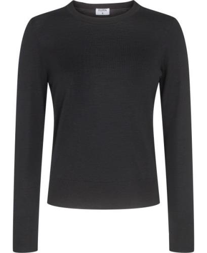 Filippa K Merino Rneck Sweater Kvinde Black Sweaters Str L Merino - ho...