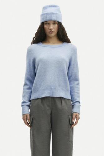 Samsøe Samsøe Nor on Short 7355 Kvinde Subdued Blue Sweaters Str L - h...