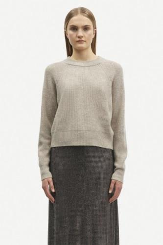 Samsøe Samsøe Sazlata Sweater 15353 Kvinde Khaki Mel. Sweaters Str L -...