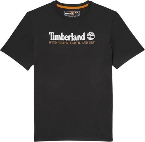 TIMBERLAND Wwes Front TEE REG Mand Black Kortærmede T-shirts Str L - B...