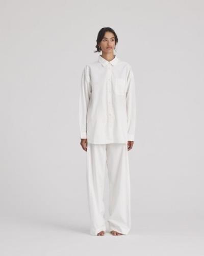 Gai&Lisva Thilde Pant Poplin Gots 243975 Kvinde Whisper White Bukser S...