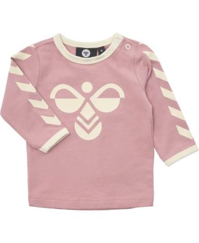 Hummel Hmlflipper Tshirt L/S Str 4-6 mdr / 68 cm - Rosa Langærmede T-s...