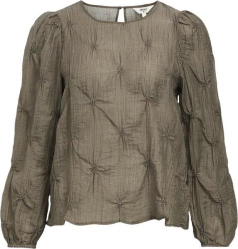 Object Objgabrielle RE L/S TOP 136 Kvinde Morel Toppe Str 40 - hos Mag...