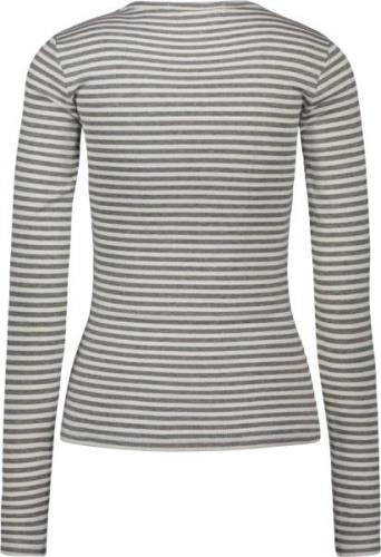 Sofie Schnoor Tshirt Long Sleeve Kvinde Grey Striped Langærmede T-shir...