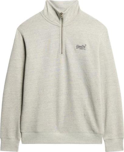 Superdry Essential Logo Henley Mand Varsity Grey Grindle Sweatshirts S...