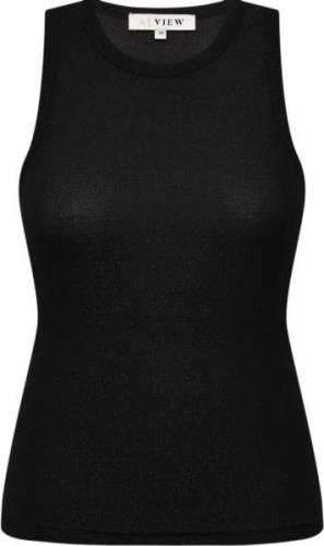 A-VIEW Eva Tank top Kvinde Black Tanktoppe Tætsiddende Fit Str 40 - ho...