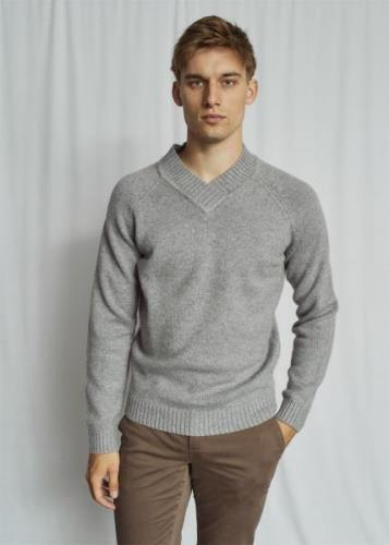 Bruun & Stengade BS Douglas Regular Fit Knitwear Mand Grey Sweaters St...