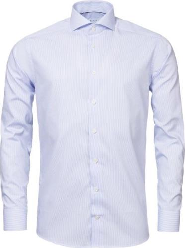 ETON Shirt Long Sleeves Mand Blå Langærmede Skjorter Str 42 - hos Maga...