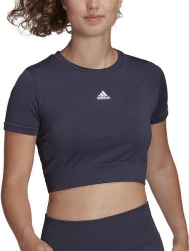 adidas Aeroknit Seamless Fitted Cropped Trænings Tshirt L - Trænings T...