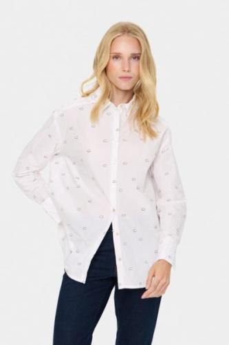 Saint Tropez Giannesz Shirt Kvinde Ice Clouds Skjorter Str L - hos Mag...