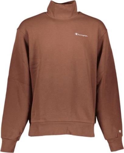 Champion High Neck Sweatshirt Mand Brown Sweatshirts Str L - Bomuld ho...