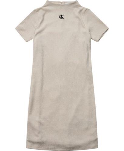 Calvin Klein Crinkle Short Sleeve Dress Str 12 år - Pgb Kjoler Polyest...