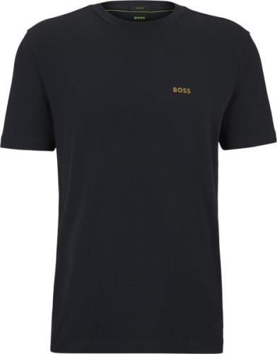 BOSS Tee Mand Blå Kortærmede T-shirts Str S - hos Magasin