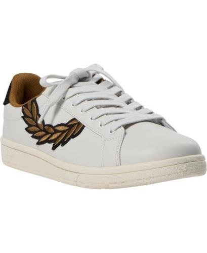 Fred Perry B8312 Mand Porcelain/dark Caramel Sneakers Str 40 - hos Mag...