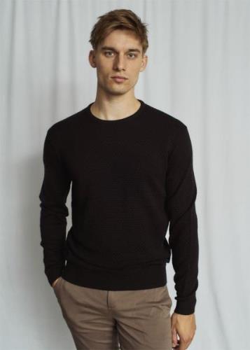 Bruun & Stengade BS Irving Regular Fit Knitwear Mand Black Sweaters St...