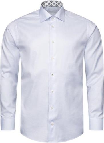 ETON Contemporary Fit Light Blue Semi Solid Cotton & Tencel Lyocell Pr...