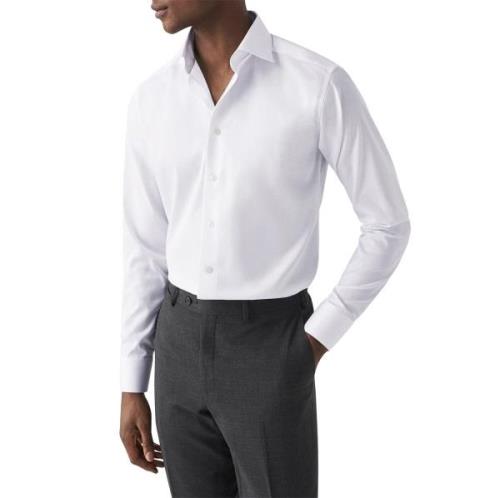 ETON White Signature Twill Shirt Super Slim Fit Mand Hvid Langærmede S...