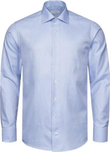 ETON Contemporary Fit Light Blue Semi Solid Signature Twill Shirt Mand...