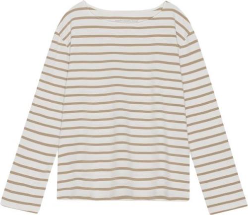 Moshi Moshi Mind Blessed Sweatshirt Stripe Kvinde Ecru / Warm Sand Lan...