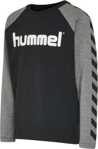 Hummel Hmlboys Tshirt L/S Str 8 år / 128 cm - Sort Langærmede T-shirts...