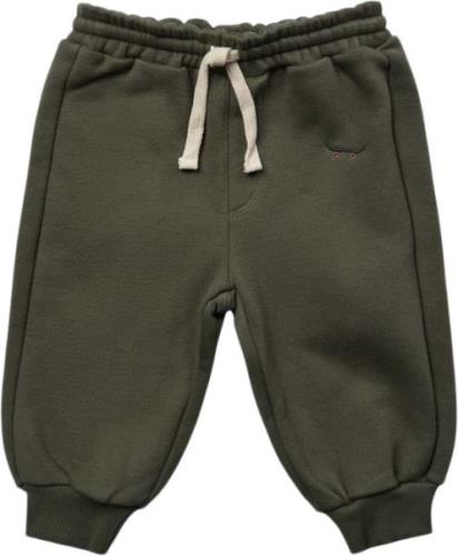 Sofie Schnoor Sweatpants Str 1-2 mdr / 56 cm - Forest Green Bukser hos...