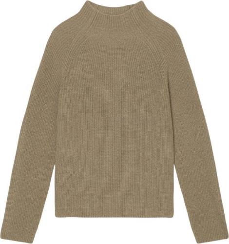 Marc O’Polo Pullover, Longsleeve, Standup Coll Kvinde Shaded Brown Mel...