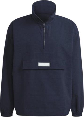 adidas 1/4 zip Jacket Mand Blue Overgangsjakker Str L - Polyester hos ...