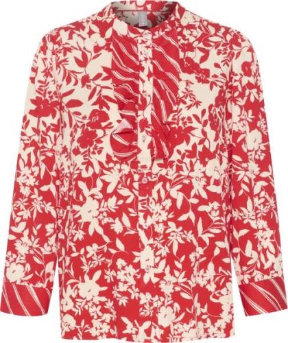 Culture Cumay Shirt Kvinde Red Flower Mix Langærmede Bluser Str L - ho...