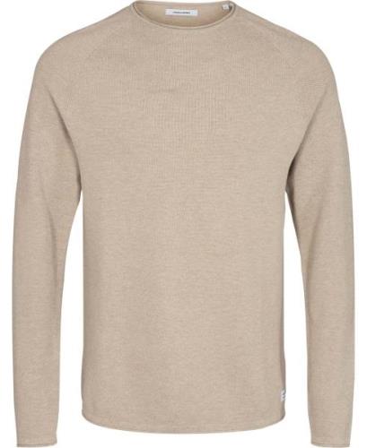 Jack & Jones Jjehill Knit Crew Neck Noos Mand Oatmeal/melange Sweaters...