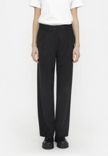 Soft Rebels Srvilja Midwaist Loose Pant Kvinde Black Bukser Med Lige B...