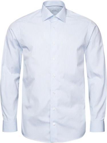 ETON Contemporary Fit Light Blue Bengal Striped Elevated Poplin Shirt ...