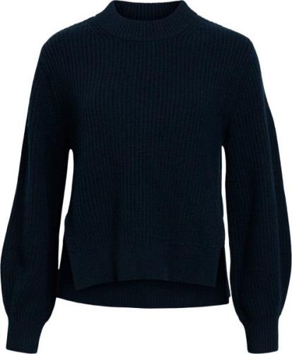 Object Objtopas OZ L/S Knit Pullover CC1 A Kvinde Sky Captain Toppe St...