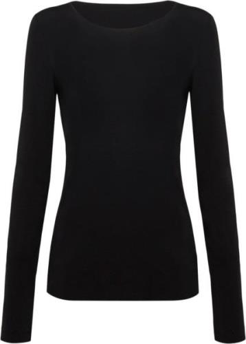 Wolford Aurora Pure Pullover Kvinde Sort Sweaters Str L - hos Magasin